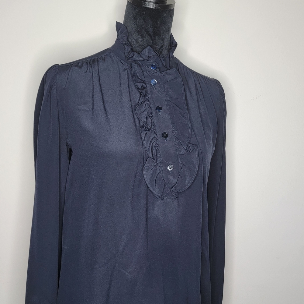 Stella McCartney Meredith blouse Size S  Navy Blue - Picture 4 of 16